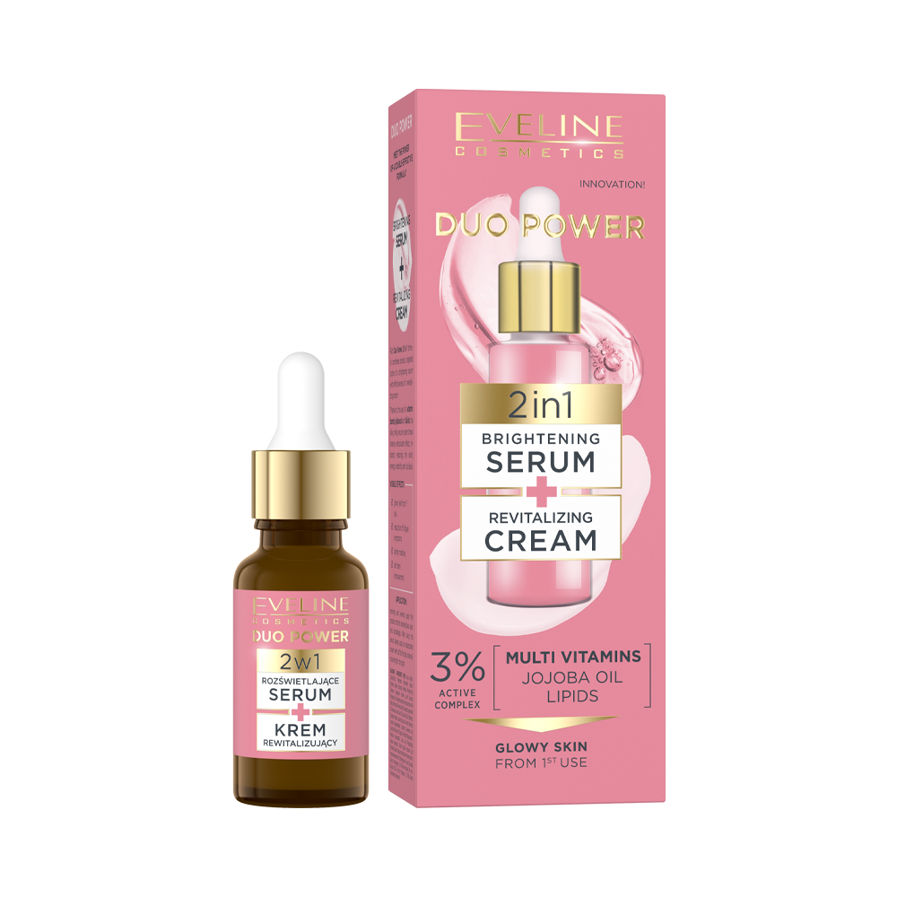 Rozjasňující sérum a revitalizační krém 2 v 1