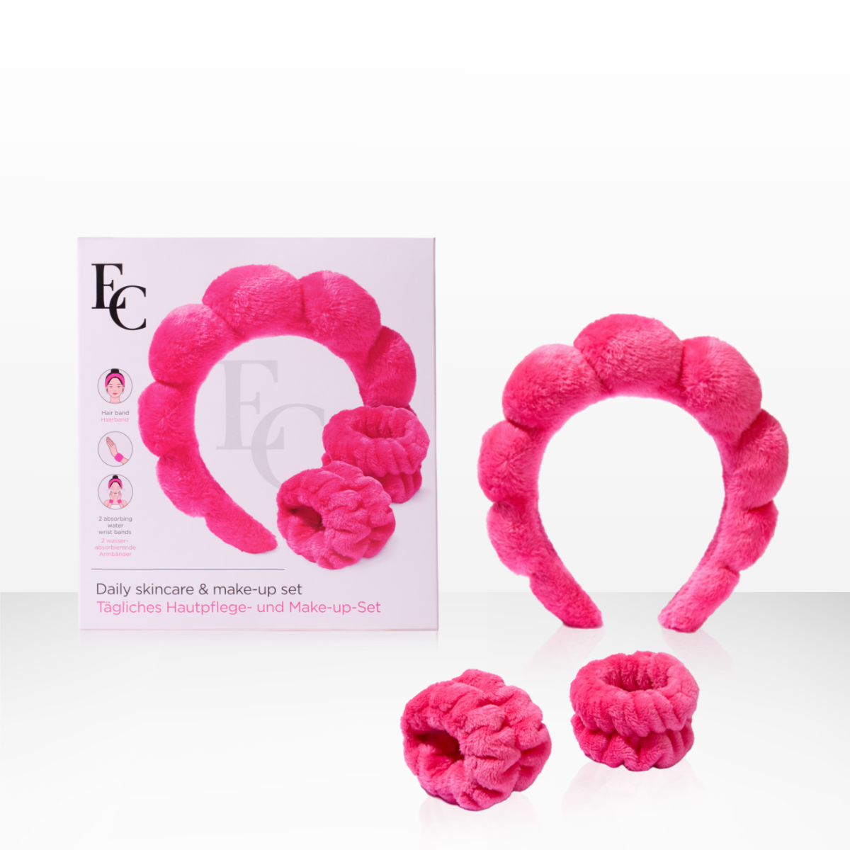 Haarband-Set für tägliche Gesichtspflege und Make-up