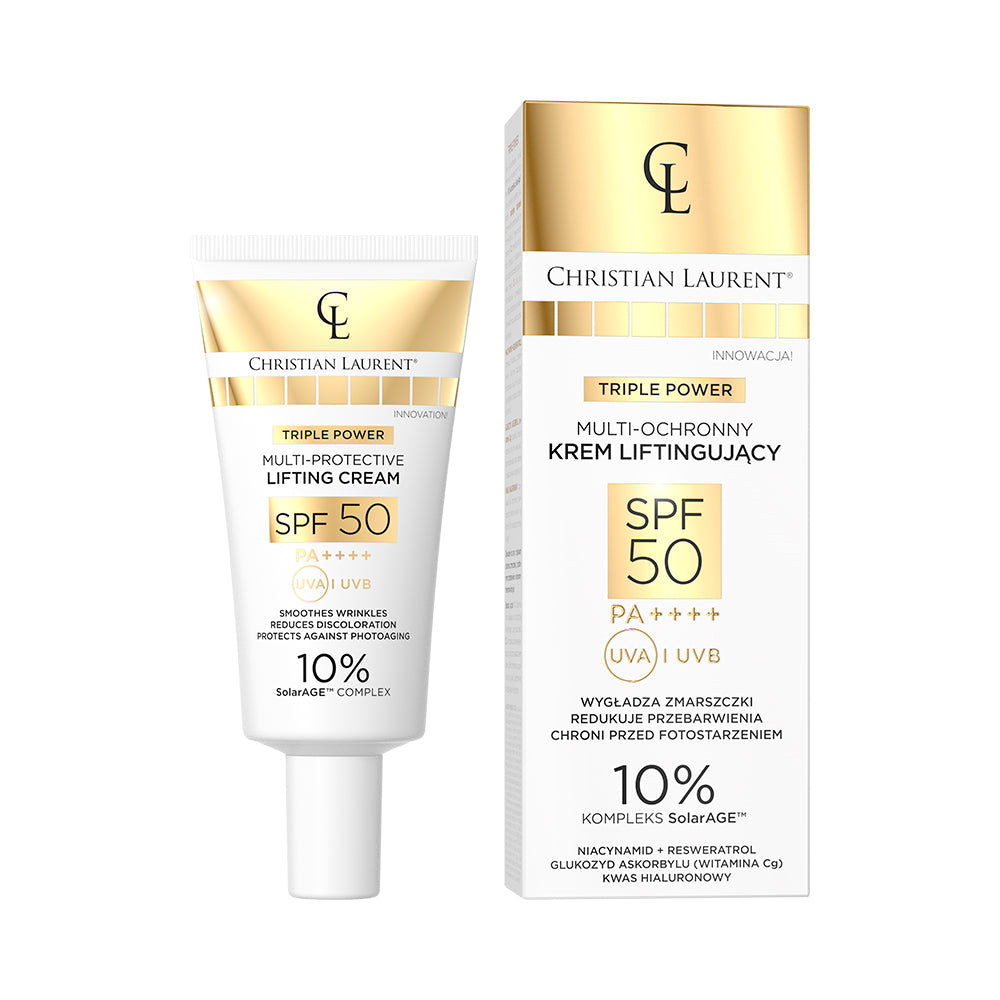 Többirányú védelmet nyújtó lifting krém SPF 50